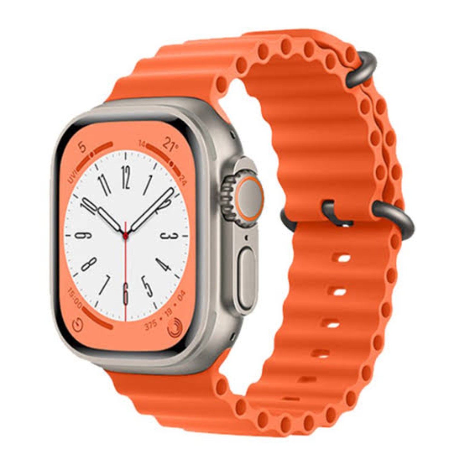 Apple Watch Uyumlu Silikon Kordon – Turuncu